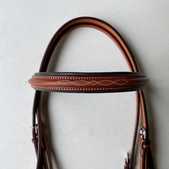 Edgewood 1" Fancy-stitched Raised Padded Bridle