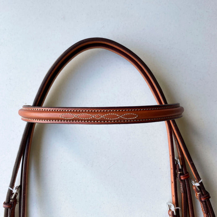 Edgewood 1" Fancy-stitched Raised Bridle