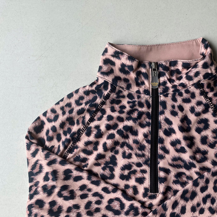 Kastel Denmark Long Sleeve All Over Leopard Print with accent stitch