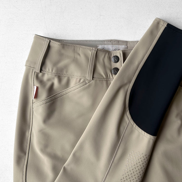 Tailored Sportsman Lightweight Boot Sock Front Zip Mid Rise Tan Silicone