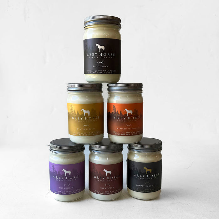 Grey Horse Candles