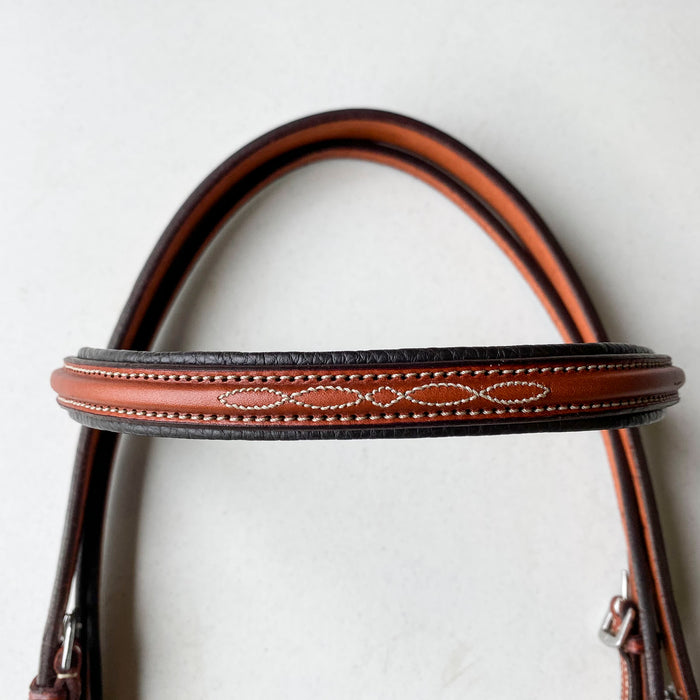 Edgewood 5/8" Fancy-stitched Raised Padded Bridle