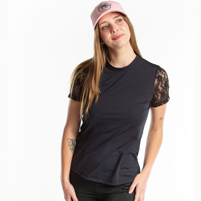 Hannah Childs Shannon Short Sleeve Mesh Tee