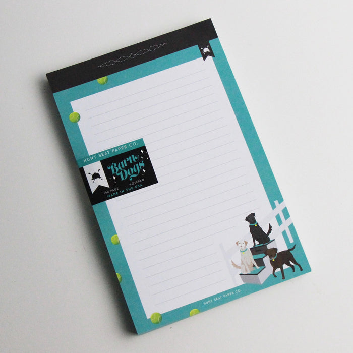 Hunt Seat Paper Co. Barn Dogs Equestrian Notepad