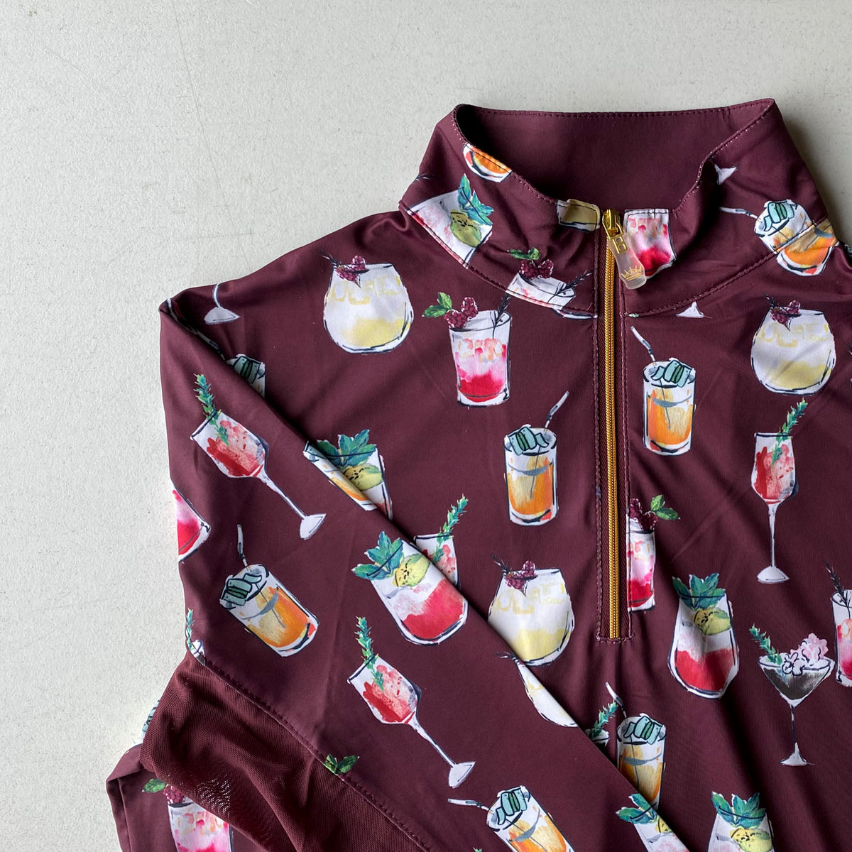 Chemise Manches Longues Kastel Denmark – Tawny Port Botanical – Femme XS (neuve)
